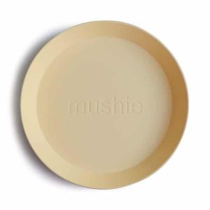 Mushie Bord Rond (set van 2) – Pale Daffodil